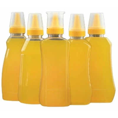 12 oz spiss munn PET honning klemmeflaske